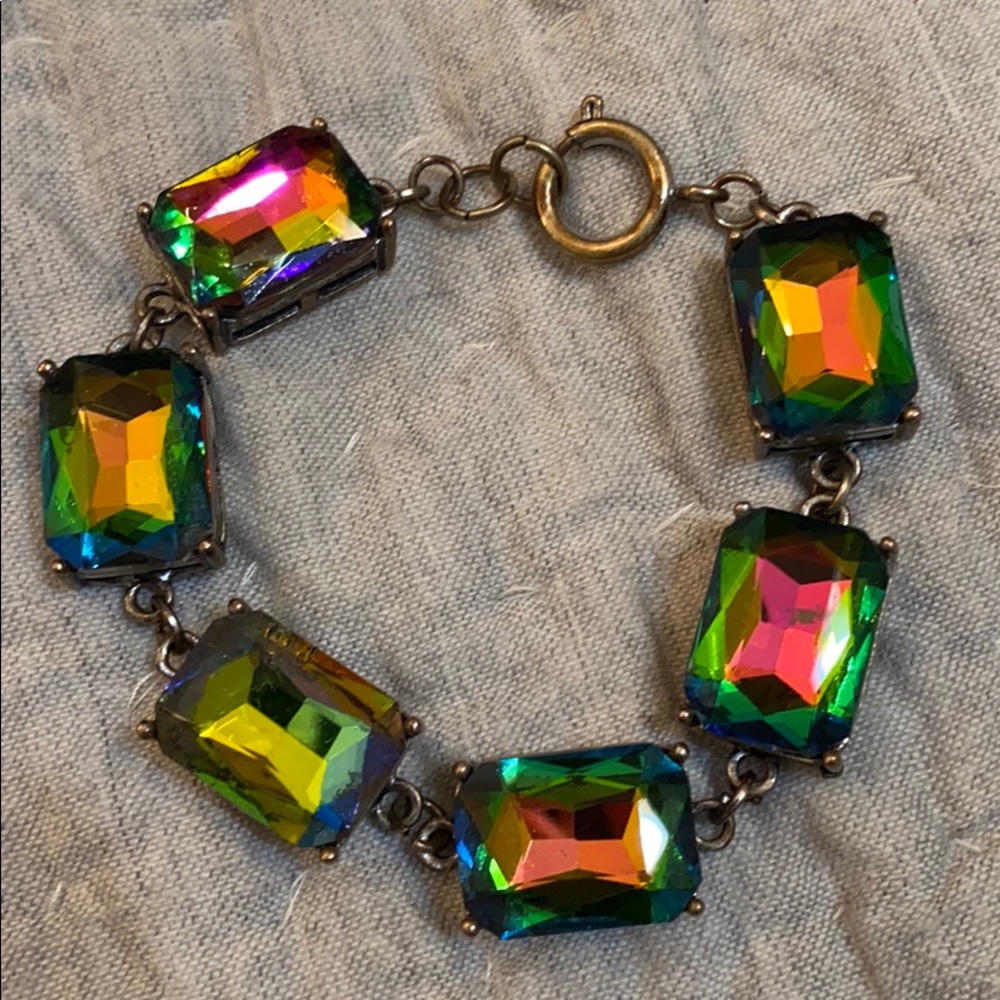 multi colored stone bracelet